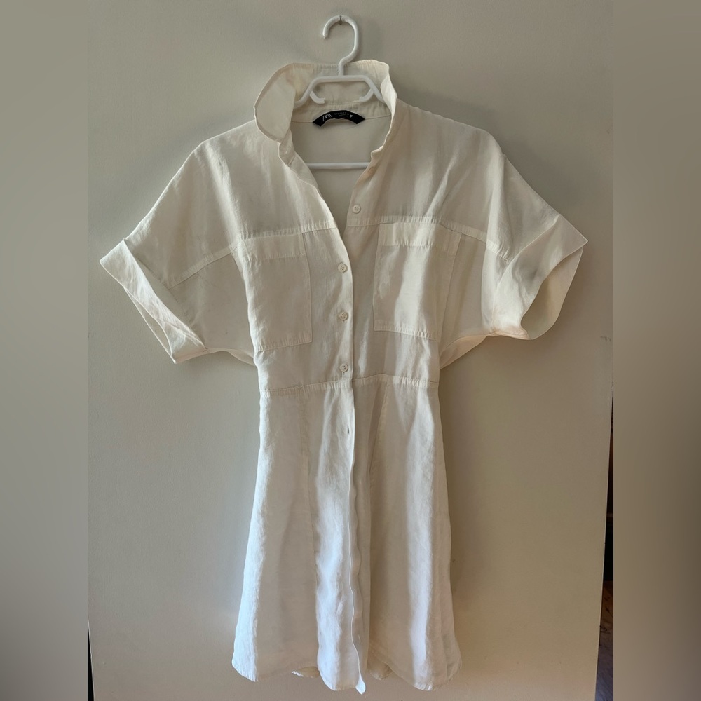 Zara button down dress